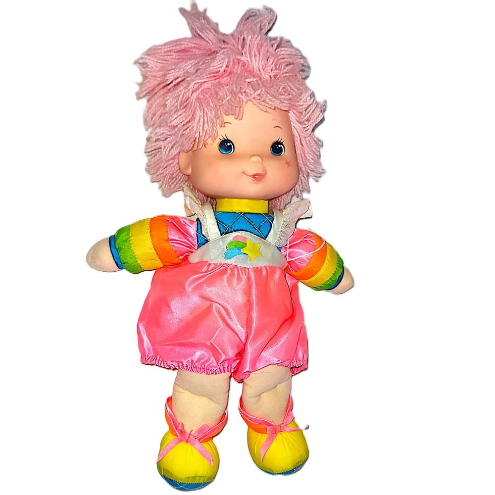 14" Vintage 1983 Rainbow Bright "Tickled Pink" Baby Doll Stuffy Hallmark #3